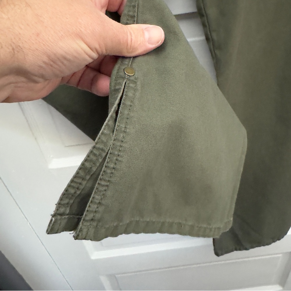 Low Rise Flare Patch Pocket Pants Old Navy Women’s 16 Olive - Picture 5 of 14